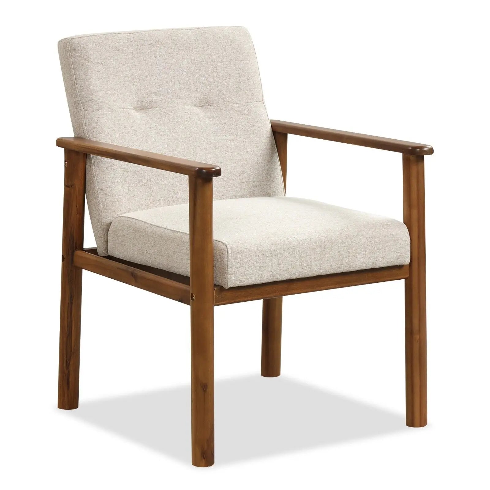 Modern Linen Accent Chair