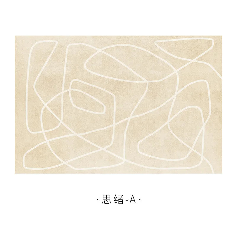 Minimalist Plush Living Room Rug