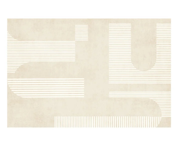 Minimalist Plush Living Room Rug