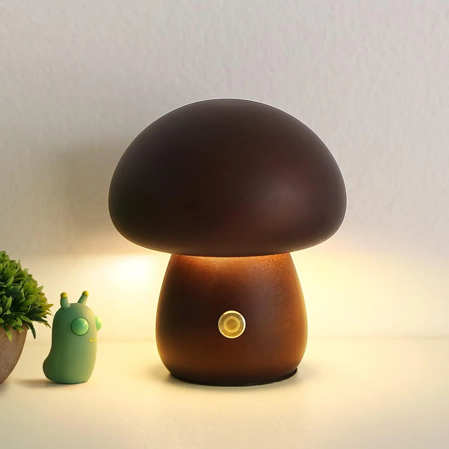 Wooden Mushroom Night Light