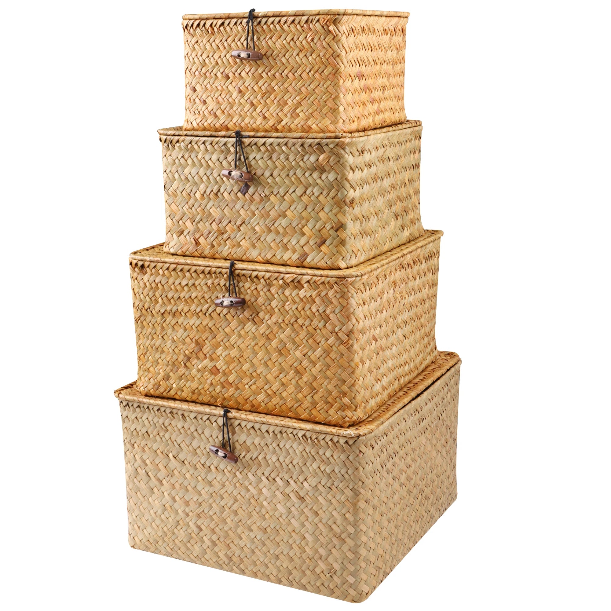 Set of 4 Seagrass Storage Baskets