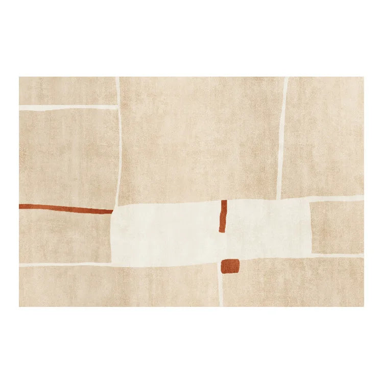 Minimalist Plush Living Room Rug