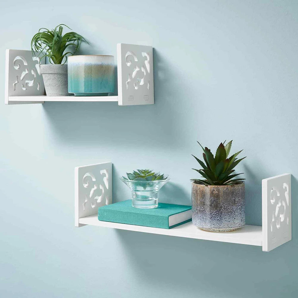 U-Shaped Wall-Mounted Shelf Set
